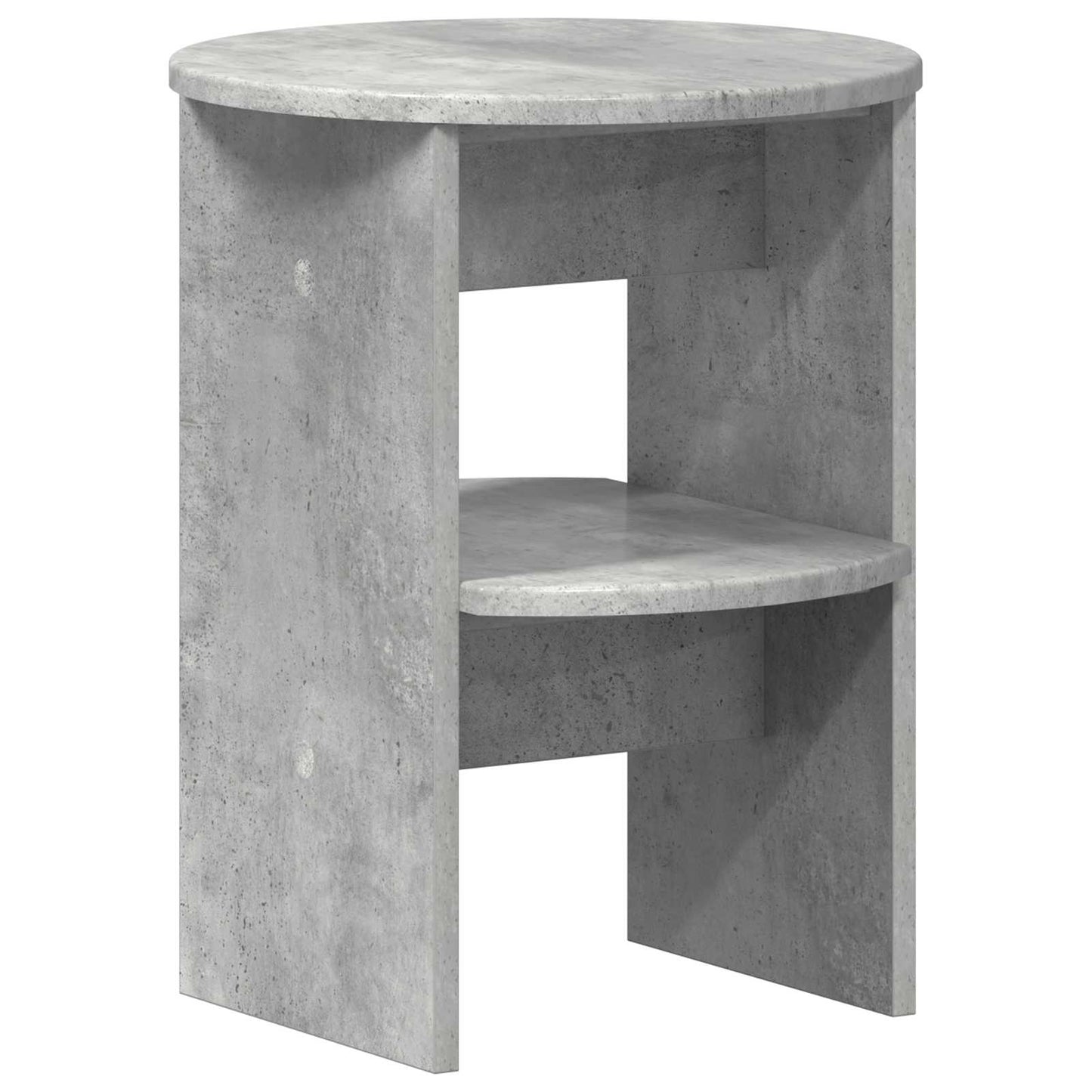 Side Cabinet Concrete Grey Ø40 x 50 cm Engineered Wood