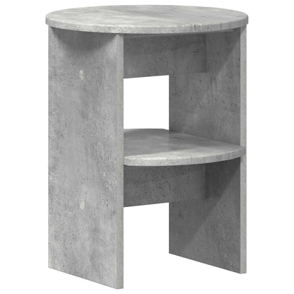 Side Cabinet Concrete Grey Ø40 x 50 cm Engineered Wood