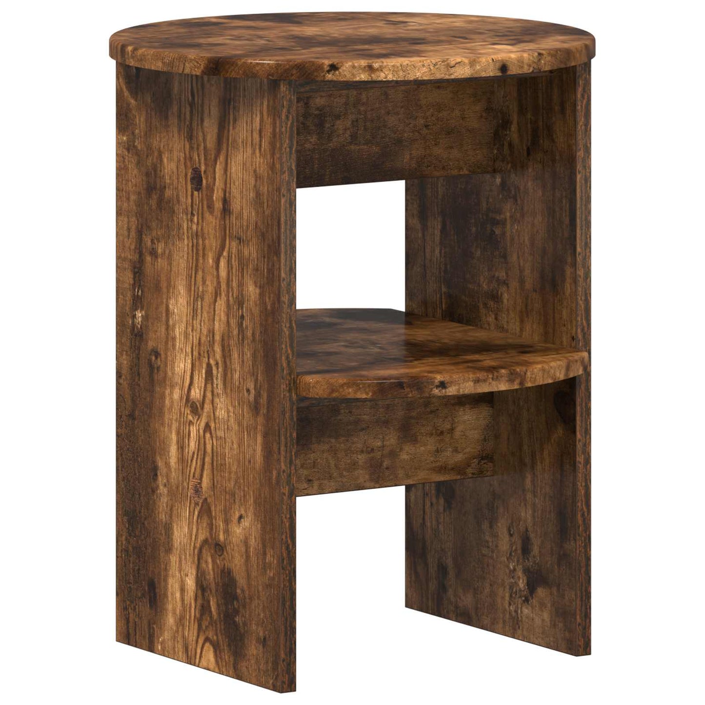 Side Cabinet Smoked Oak Ø40 x 50 cm Engineered Wood
