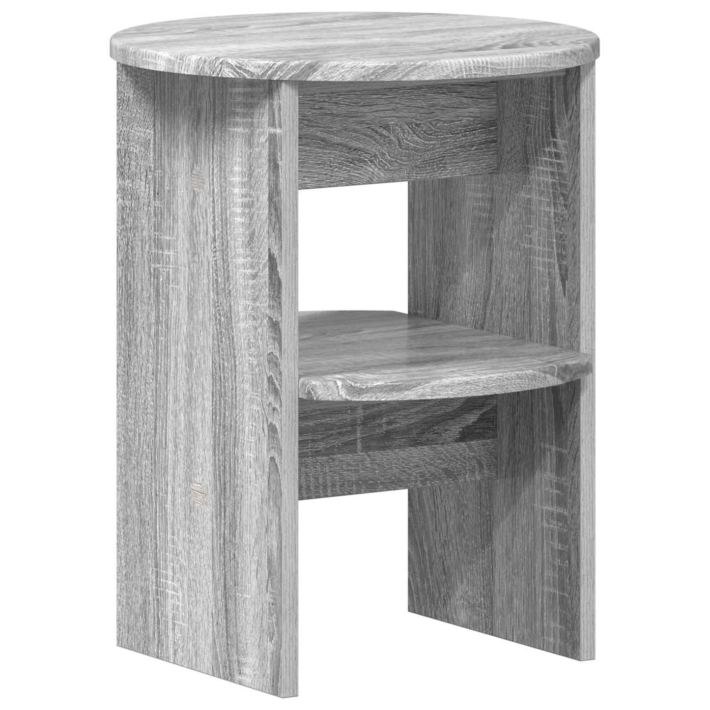 Side Cabinet Grey Sonoma Ø40 x 50 cm Engineered Wood