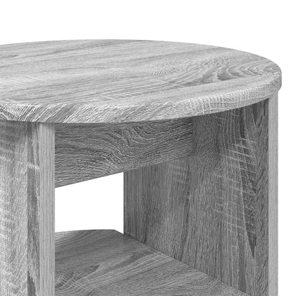 Side Cabinet 2 pcs Grey Sonoma Ø40 x 50 cm Engineered Wood