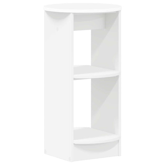 Side Cabinet White Engineered Wood