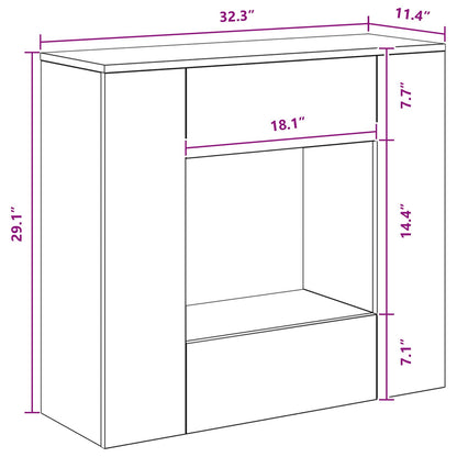 Artisan Oak 82 x 29 x 74 cm