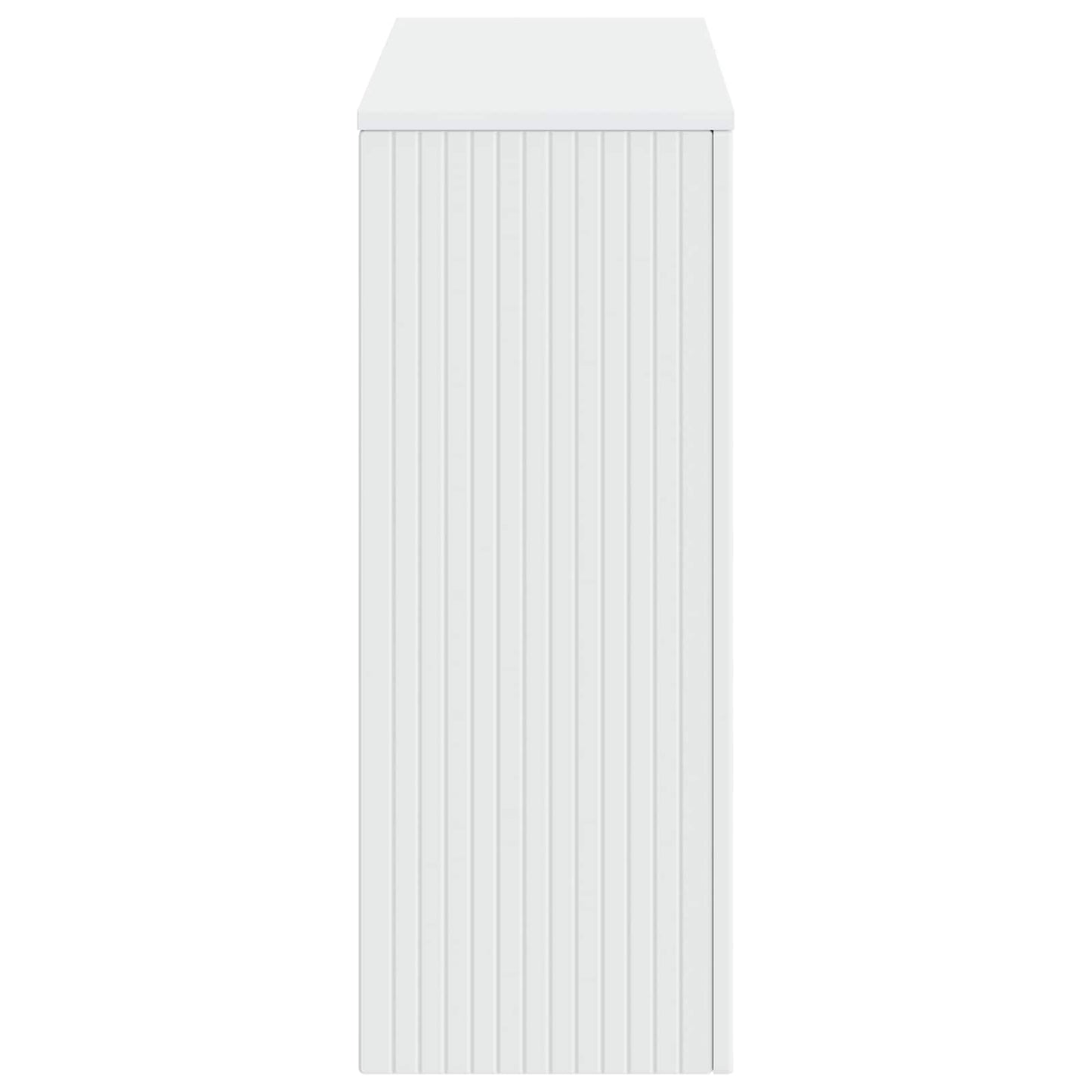 Console Table Striped White 101 x 29 x 74 cm Engineered Wood