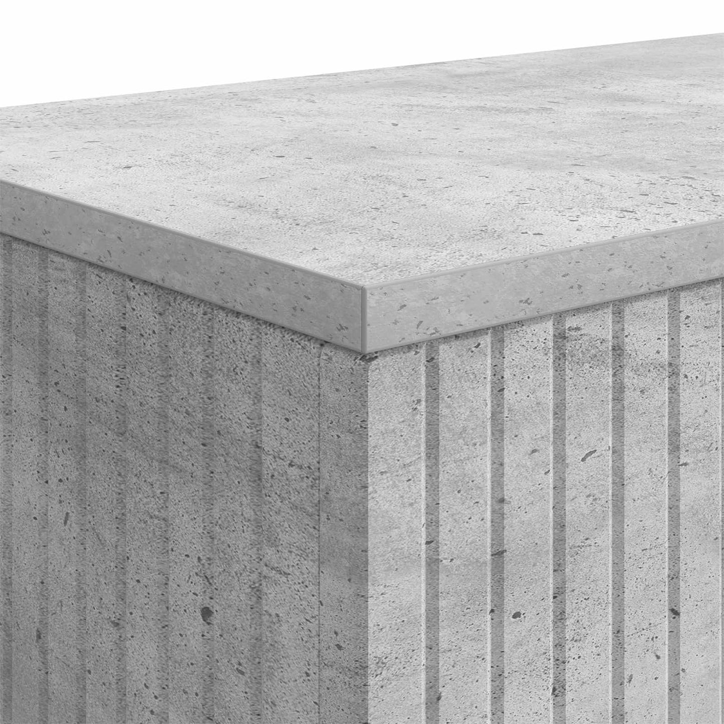 Console Table Concrete Grey 101 x 29 x 74 cm Engineered Wood