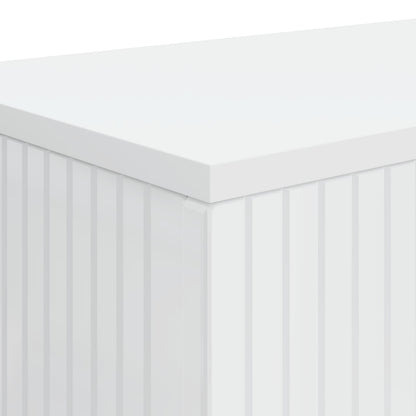 Console Table High Gloss White 101 x 29 x 74 cm Engineered Wood
