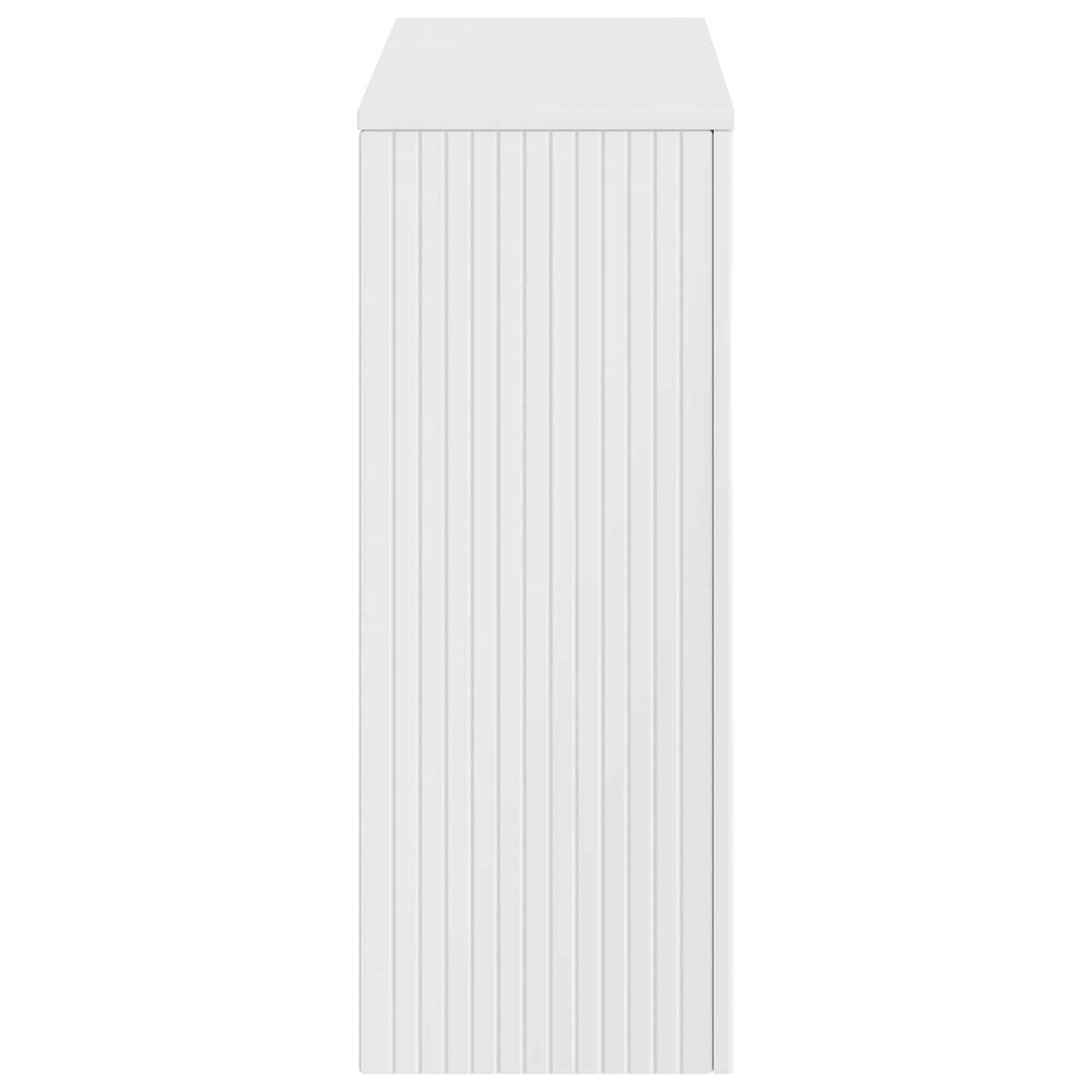 Console Table High Gloss White 101 x 29 x 74 cm Engineered Wood