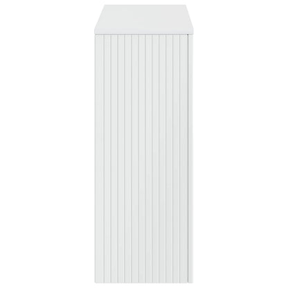 Console Table High Gloss White 101 x 29 x 74 cm Engineered Wood