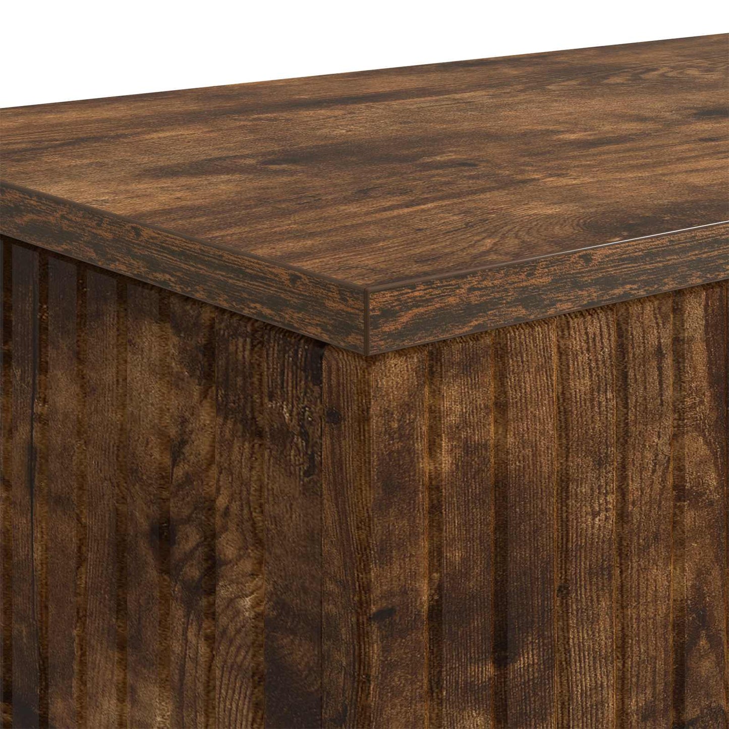 Console Table Smoked Oak 101 x 29 x 74 cm Engineered Wood