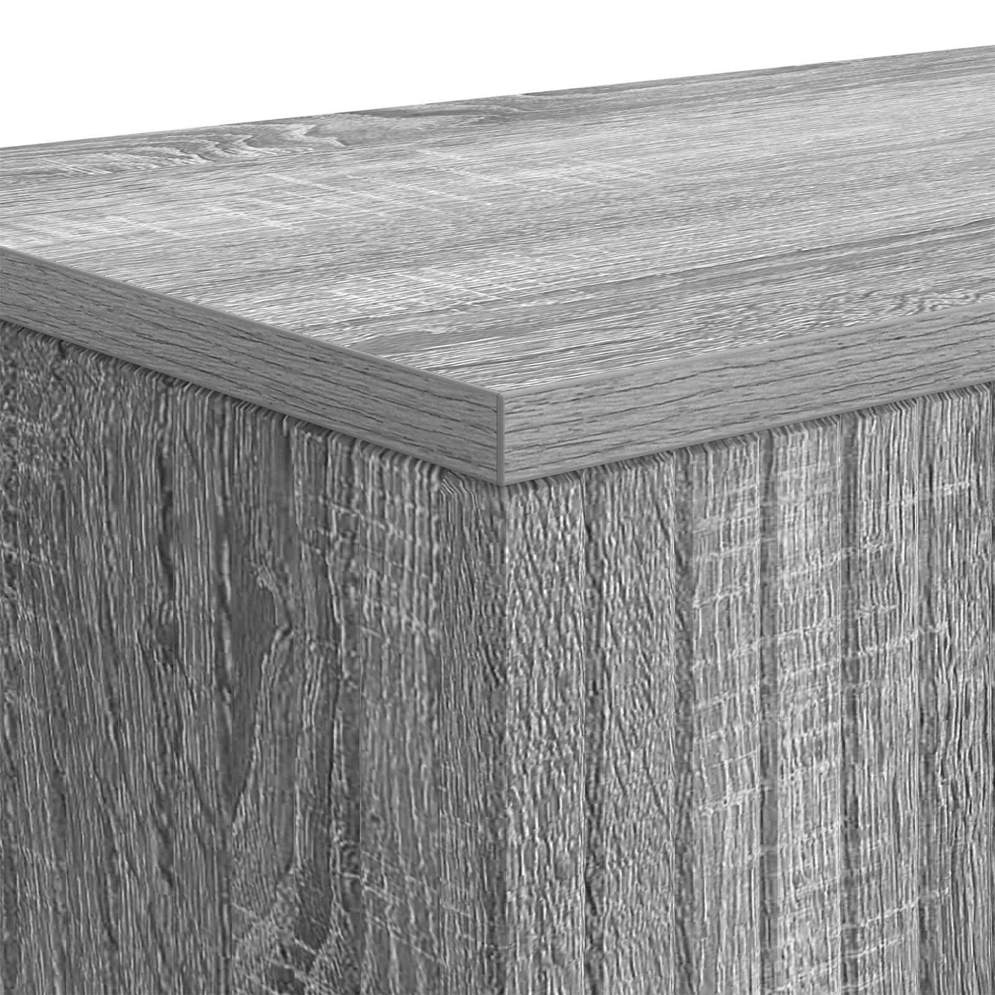 Console Table Grey Sonoma 101 x 29 x 74 cm Engineered Wood