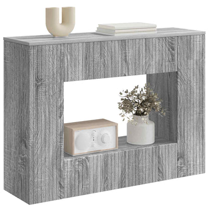 Console Table Grey Sonoma 101 x 29 x 74 cm Engineered Wood