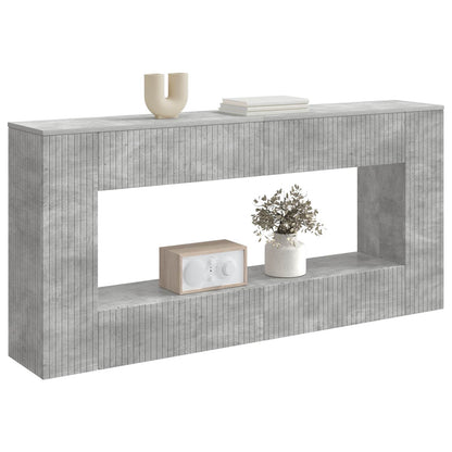 Console Table Concrete Grey 155 x 29 x 74 cm Engineered Wood