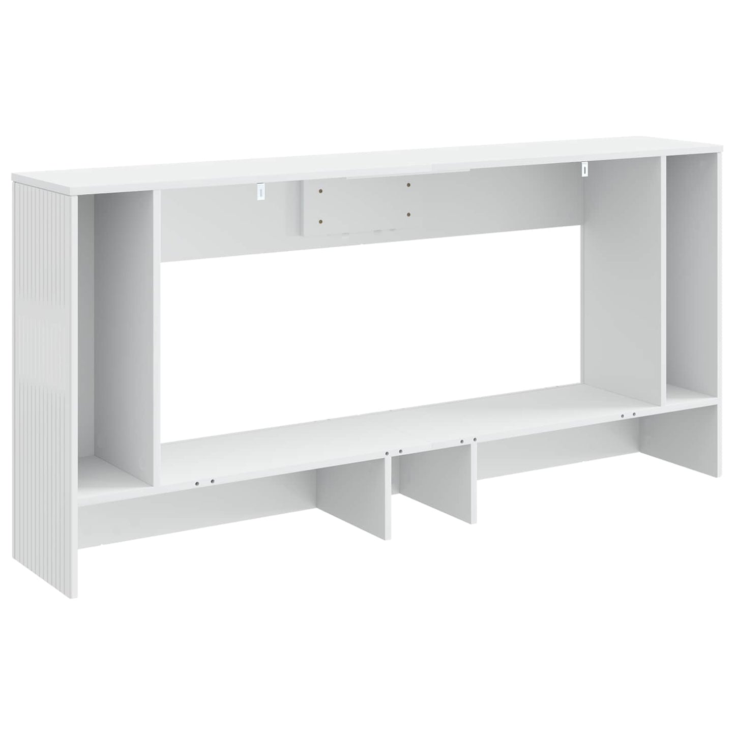 Console Table High Gloss White 155 x 29 x 74 cm Engineered Wood