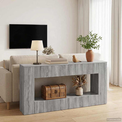 Console Table Grey Sonoma 155 x 29 x 74 cm Engineered Wood