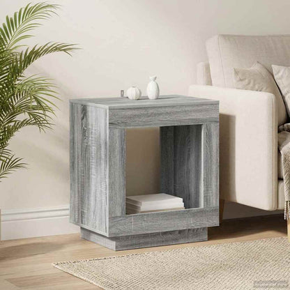 Side Table Grey Sonoma 60 x 40 x 65 cm Engineered Wood