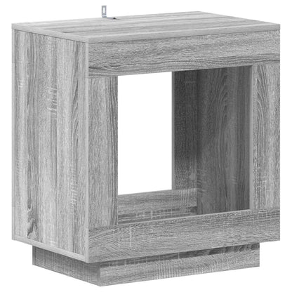 Side Table Grey Sonoma 60 x 40 x 65 cm Engineered Wood