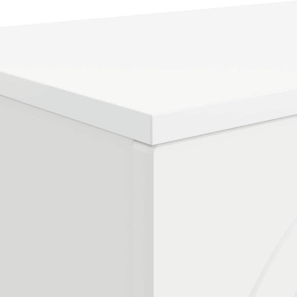 Coffee Table White 102 x 35 x 75 cm Engineered Wood