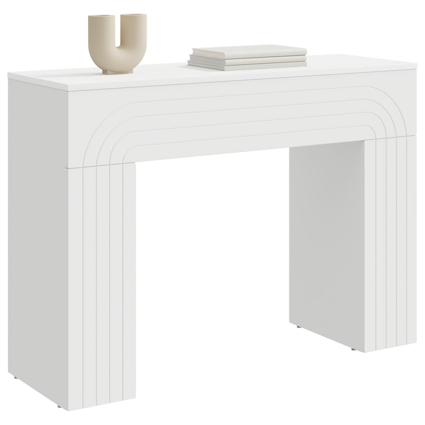 Coffee Table White 102 x 35 x 75 cm Engineered Wood