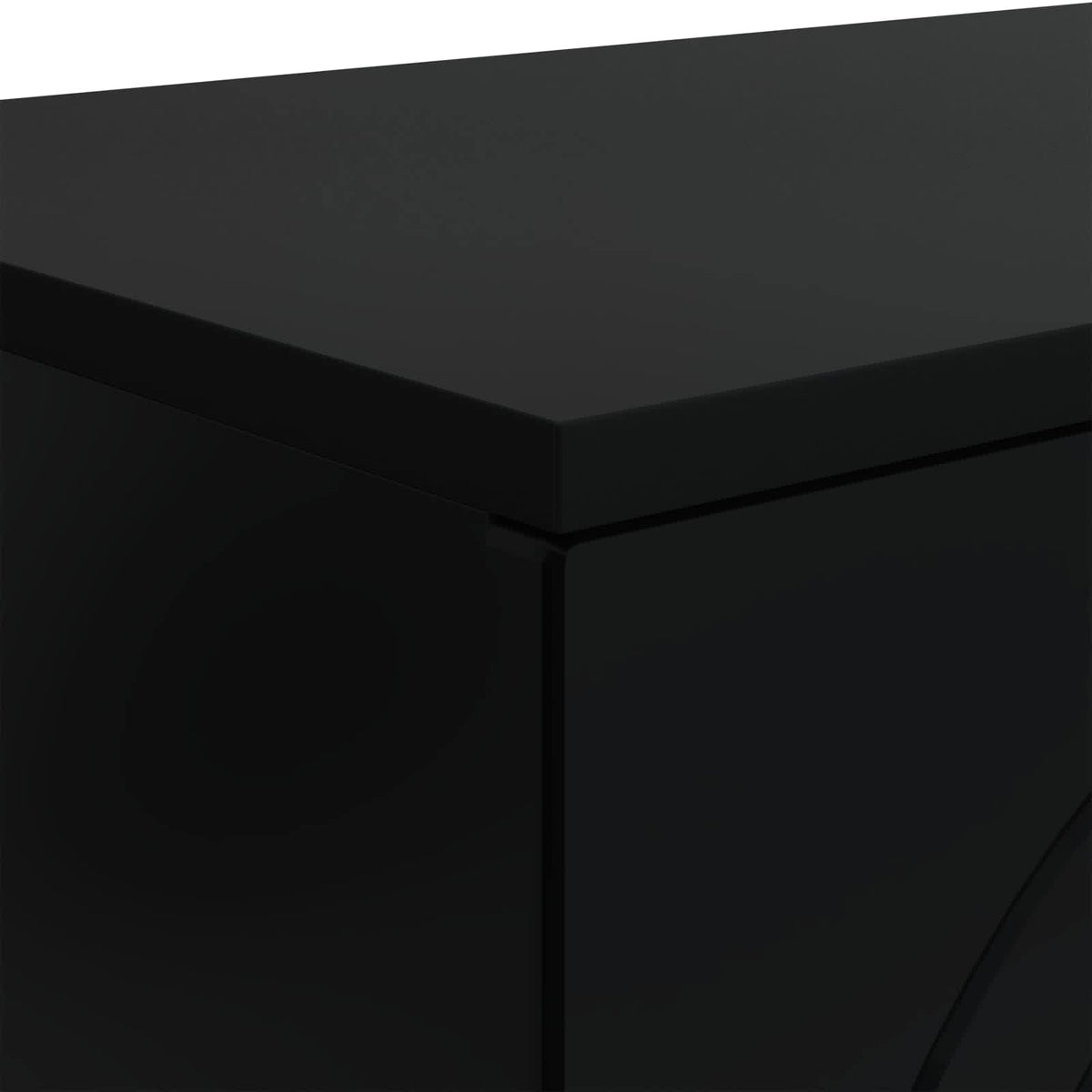Coffee Table Black 102 x 35 x 75 cm Engineered Wood