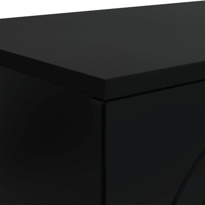 Coffee Table Black 102 x 35 x 75 cm Engineered Wood
