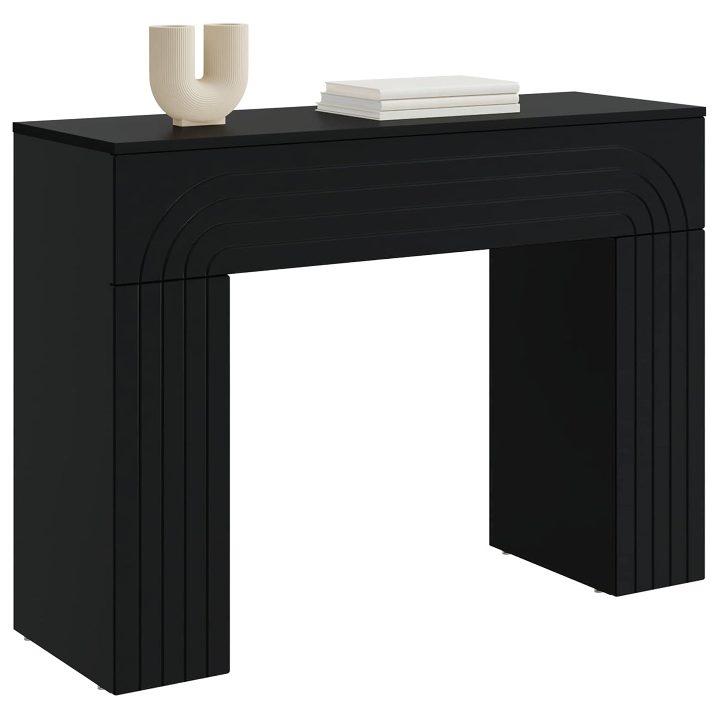 Coffee Table Black 102 x 35 x 75 cm Engineered Wood