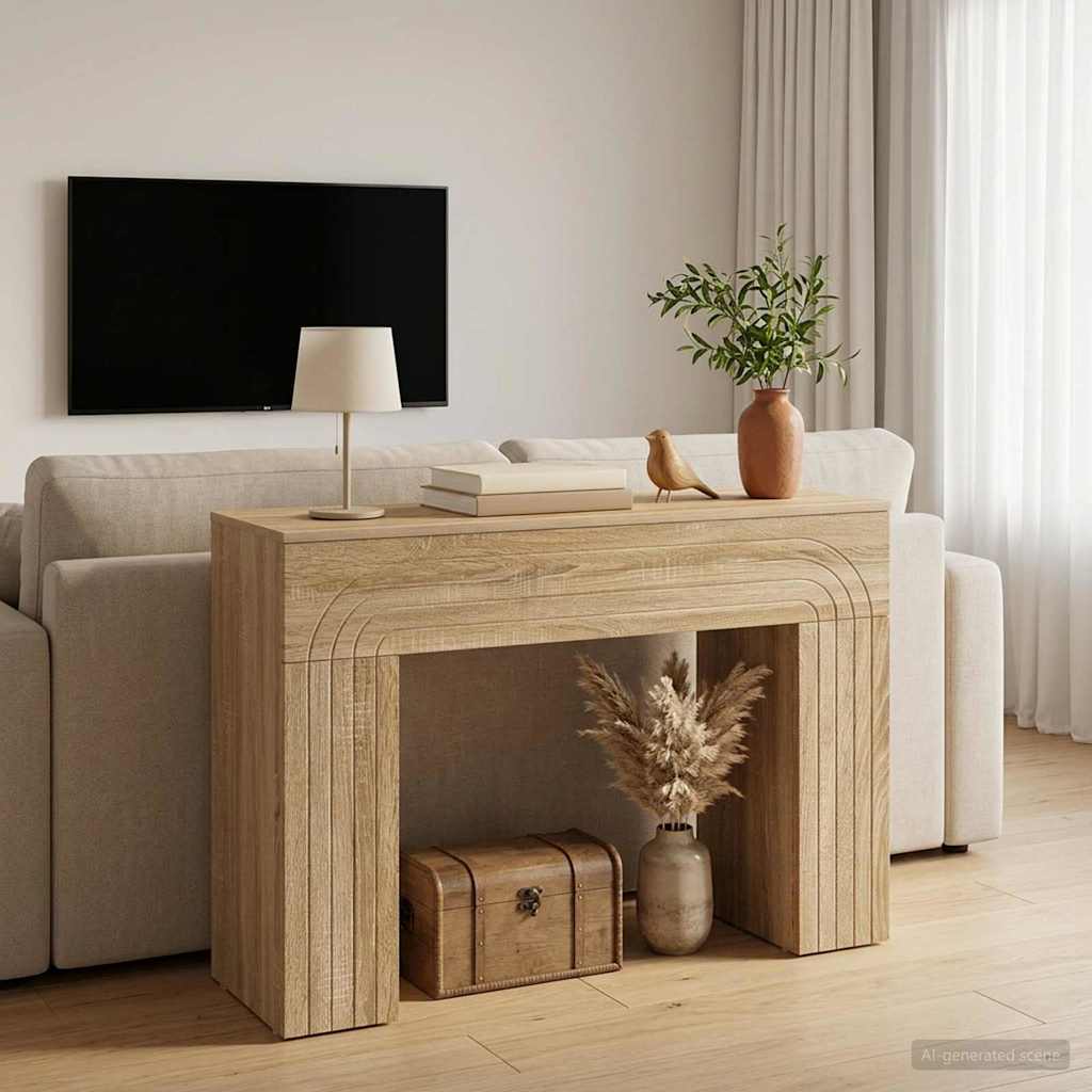 Coffee Table Sonoma Oak 102 x 35 x 75 cm Engineered Wood