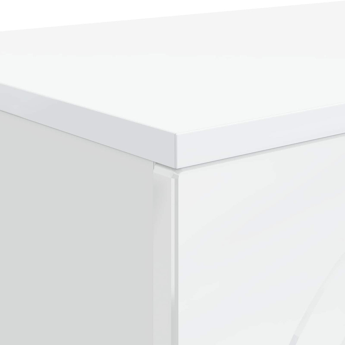 Coffee Table High Gloss White 102 x 35 x 75 cm Engineered Wood