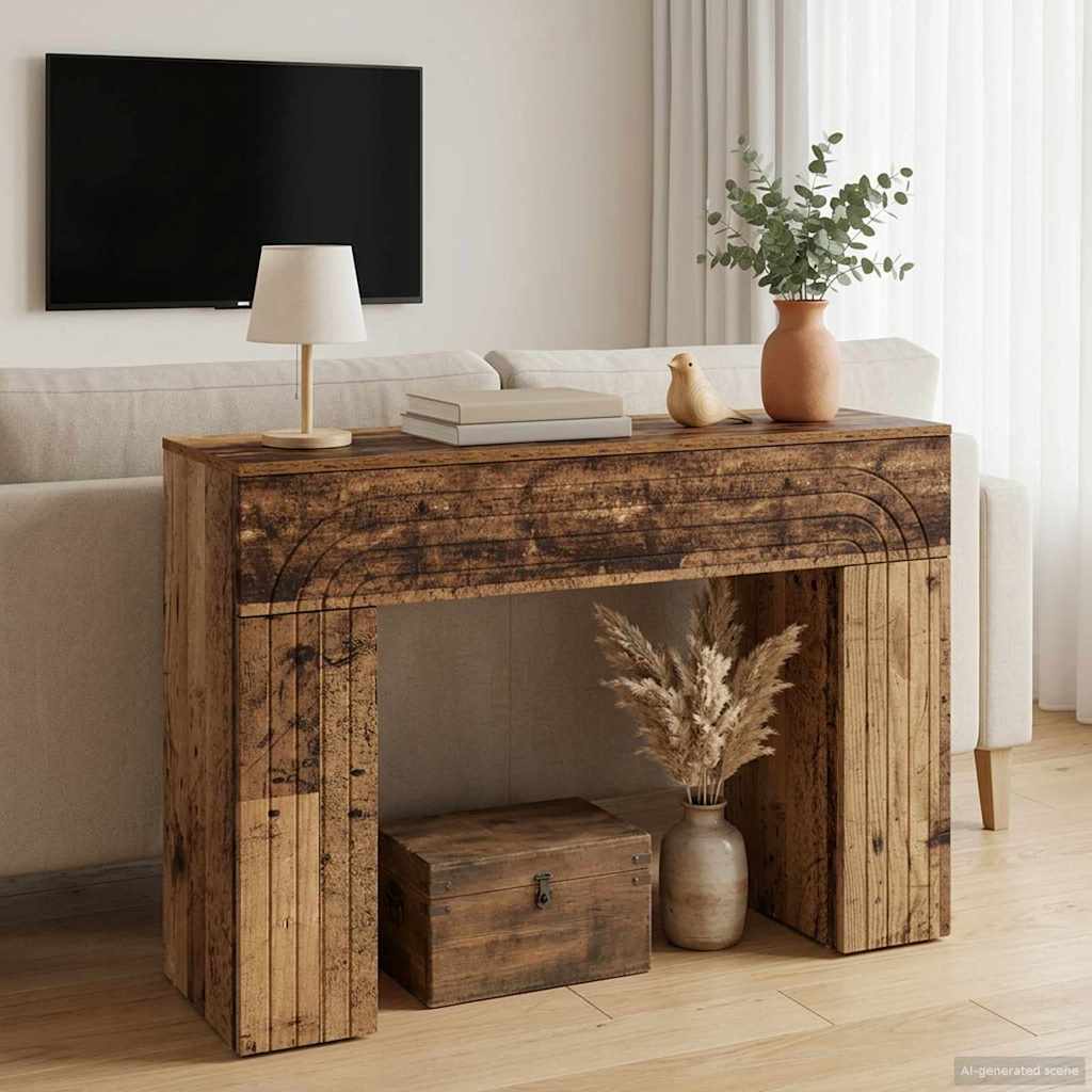 Coffee Table Old Wood 102 x 35 x 75 cm Engineered Wood