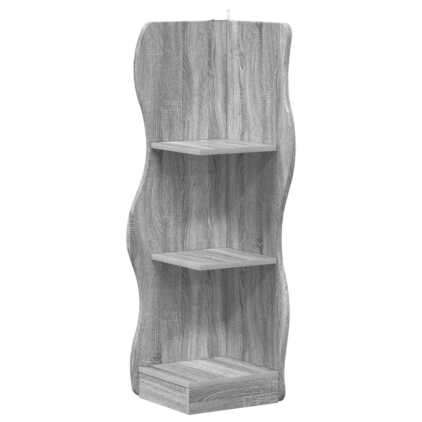 Corner Shelf Grey Sonoma 34 x 33 x 102 cm Engineered Wood
