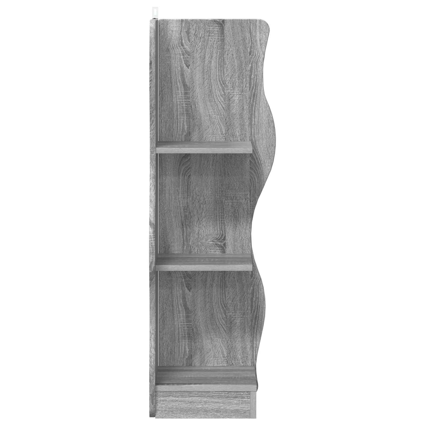 Corner Shelf Grey Sonoma 34 x 33 x 102 cm Engineered Wood