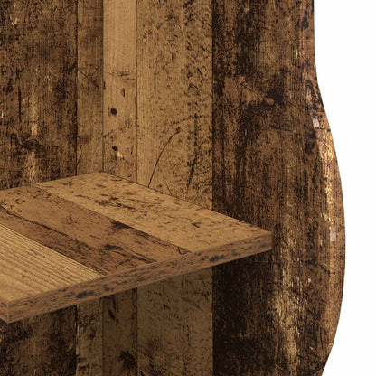 Corner Shelf Old Wood 34 x 33 x 102 cm Engineered Wood