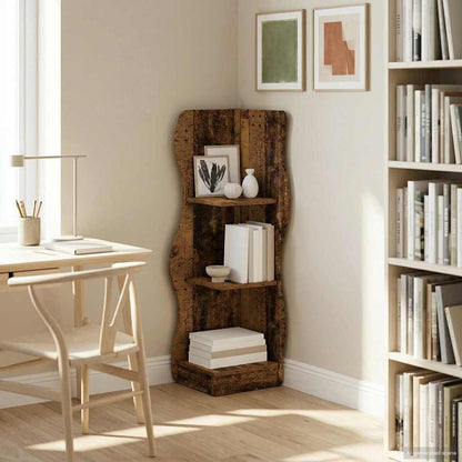 Corner Shelf Old Wood 34 x 33 x 102 cm Engineered Wood