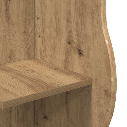 Corner Shelf Artisan Oak 34 x 33 x 102 cm Engineered Wood