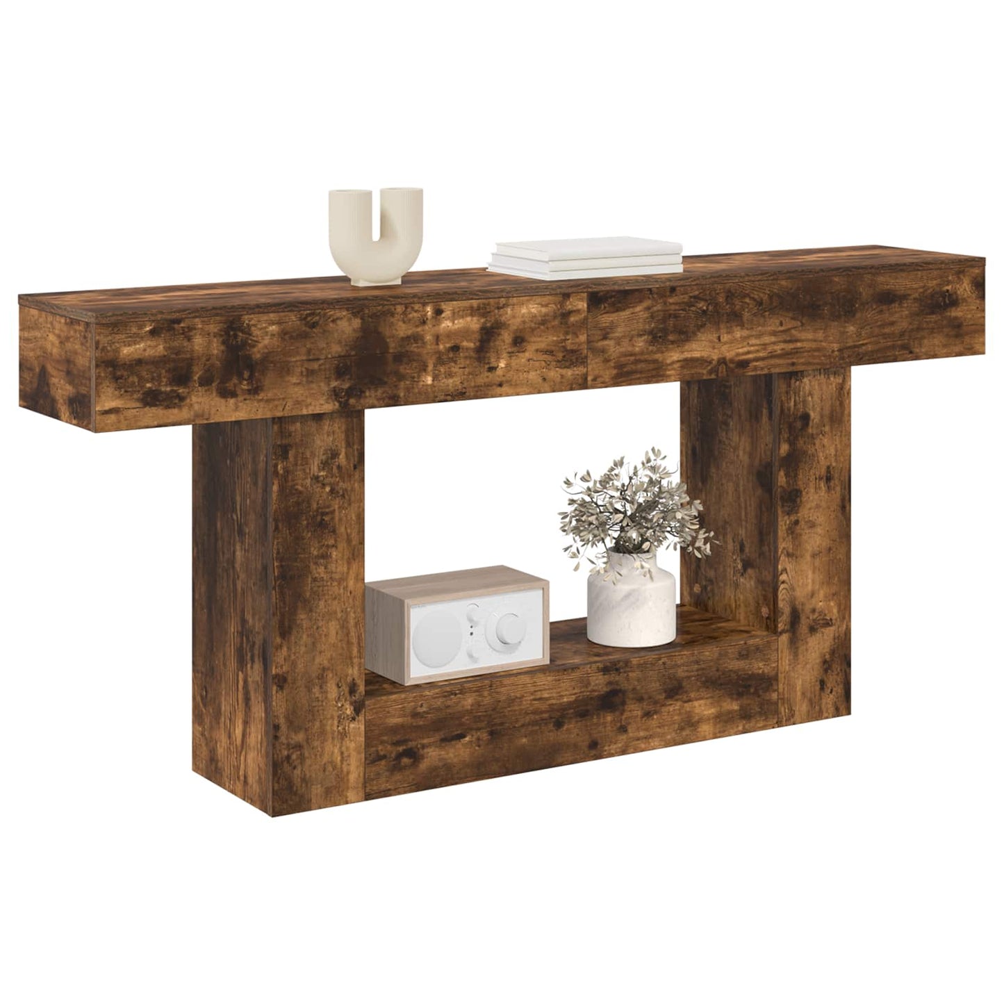 Smoked Oak 160 x 30 x 74 cm