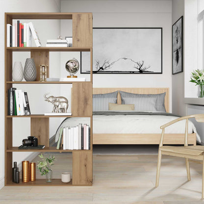 Book Cabinet 80 x 24 x 159 cm Engineered Wood Artisan Oak