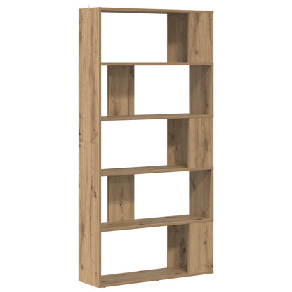 Book Cabinet 80 x 24 x 159 cm Engineered Wood Artisan Oak