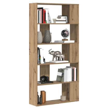 Book Cabinet 80 x 24 x 159 cm Engineered Wood Artisan Oak