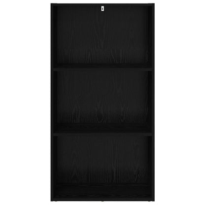 Bookshelf Black Oak 60 x 30 x 114 cm Engineered Wood