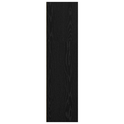 Bookshelf Black Oak 60 x 30 x 114 cm Engineered Wood