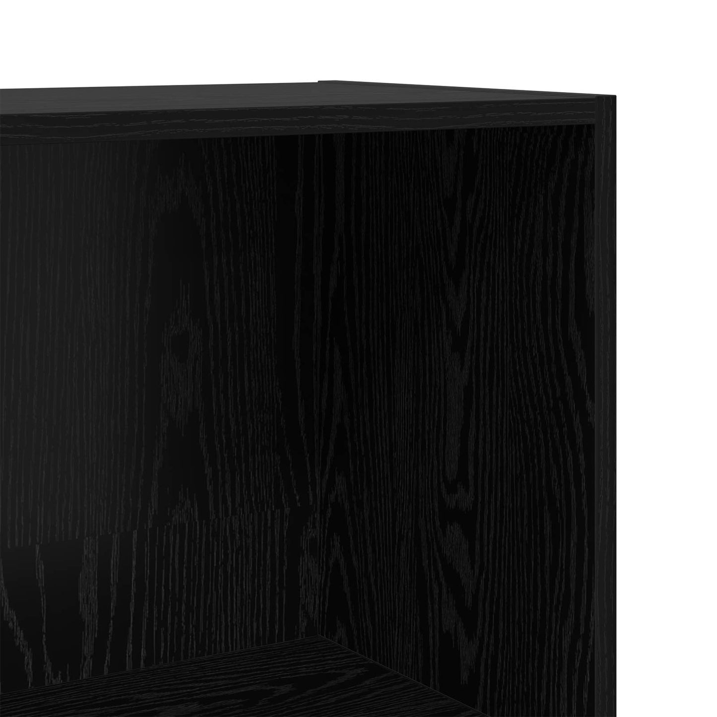 Freestanding Bookshelf Black Oak 80 x 30 x 152 cm