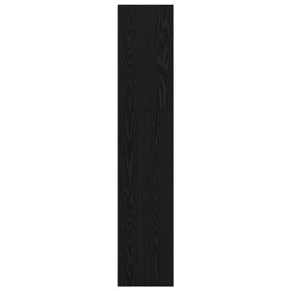 Freestanding Bookshelf Black Oak 80 x 30 x 152 cm