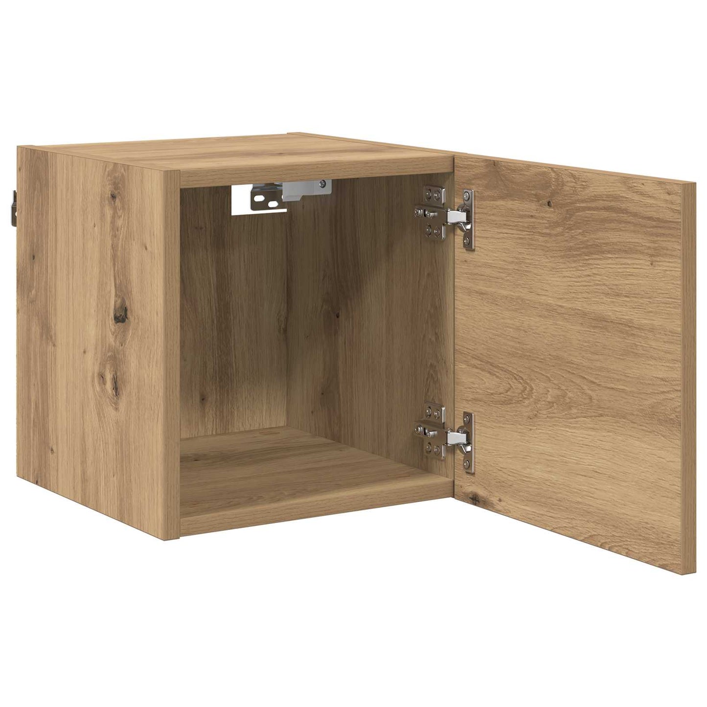 Wall Mounted TV Cabinet Artisan Oak Engineered Wood