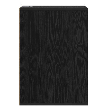Drawer Cabinet Black Oak 41 x 40 x 58 cm Engineered Wood