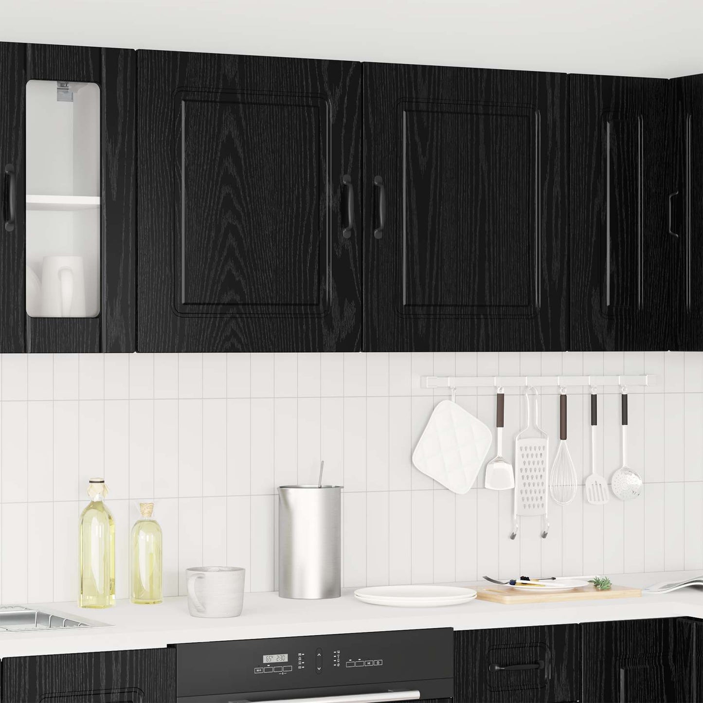 Dishwasher Panel Kalmar 2 pcs Black Oak 50 x 31 x 60 cm
