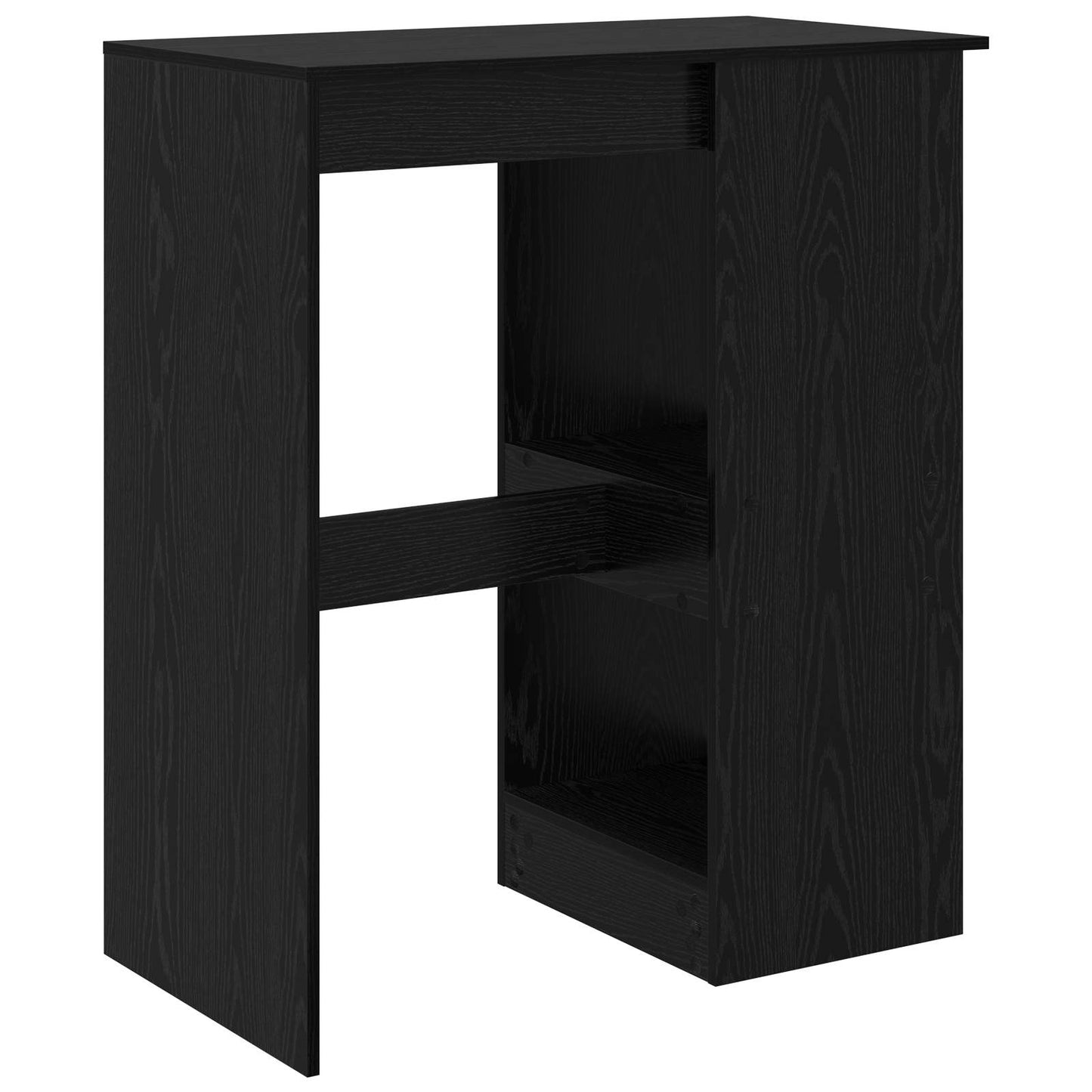 Bar Table Black Oak 90 x 47.5 x 103.5 cm Engineered Wood