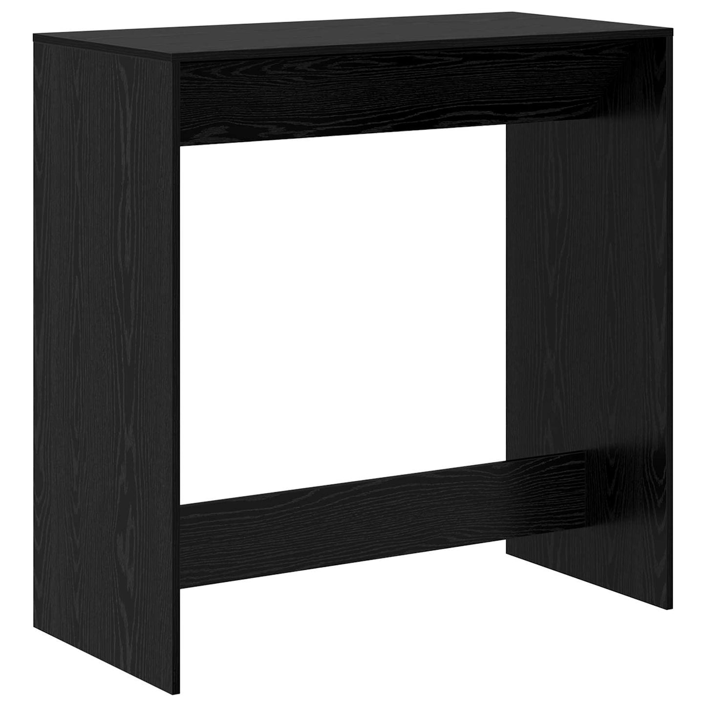 Bar Table Black Oak 102 x 50 x 103.5 cm Engineered Wood