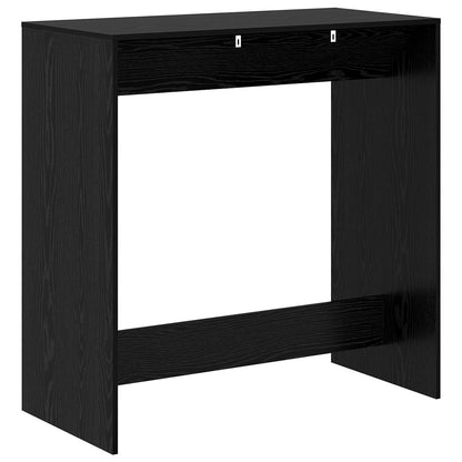Bar Table Black Oak 102 x 50 x 103.5 cm Engineered Wood