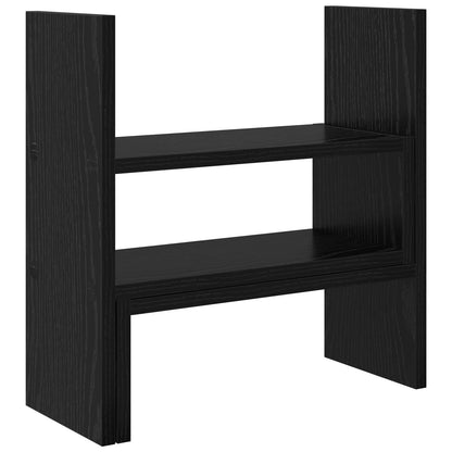 Monitor Desk Stand Black Oak 40 x 17x 41 cm Engineered Wood
