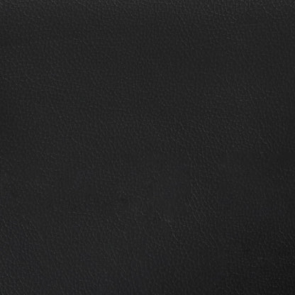 Bed Frame with LED Strip Lights Black 135 x 190 cm Faux Leather