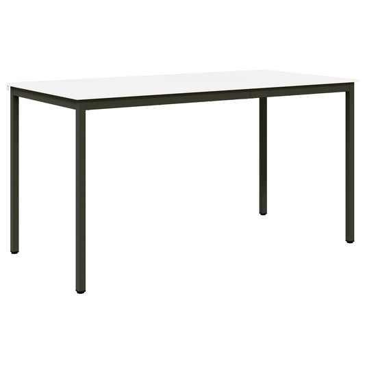 Bar Table White 200 x 100 x 105 cm Solid Pine Wood